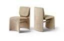 Slique Performance Fabric Upholstered Dining Chair - Beige