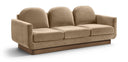 Diviento 89" Velvet Performance Fabric Upholstered Sofa - Beige