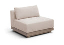 Solace Olefin Performance Fabric Outdoor Patio Armless Modular Chair - Beige