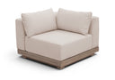 Solace Olefin Performance Fabric Outdoor Patio Corner Modular Chair - Beige
