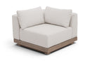 Solace Olefin Performance Fabric Outdoor Patio Corner Modular Chair - Cream