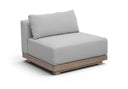 Solace Olefin Performance Fabric Outdoor Patio Armless Modular Chair - Grey