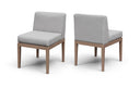 Solace Olefin Performance Fabric Outdoor Patio Dining Side Chair - Grey