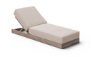 Solace Olefin Performance Fabric Outdoor Patio Chaise Lounge - Beige