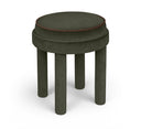 Velin Velvet Upholstered Ottoman - Green