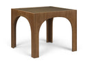 Waldorf 36.25" Tempered Glass Top Dining Table - Brown