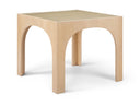 Waldorf 36.25" Tempered Glass Top Dining Table - Natural