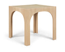 Waldorf 36.25" Tempered Glass Top Counter Height Table - Natural