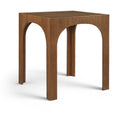 Waldorf 36.25" Tempered Glass Top Bar Height Table - Brown