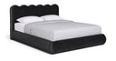 Tempo Velvet Upholstered Bed - Black