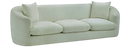 Penelope 92.5" Chenille Fabric Upholstered Sofa - Mint