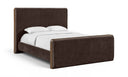 Dalton Fabric Upholstered Bed - Brown