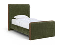 Dalton Fabric Upholstered Twin Bed - Green