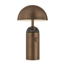 Historic Bronze Parkston Rechargeable Table Lamp 8" by Hudson Valley