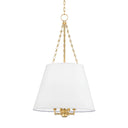 Aged Brass Burdett Pendant 22" by Hudson Valley