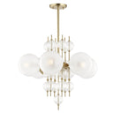 Aged Brass Calypso Chandelier 27.25" by Hudson Valley