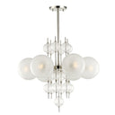 Polished Nickel Calypso Chandelier 27.25" by Hudson Valley