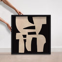 Monochrome Puzzle - Sculptural 3D Wall Decor by Oliver Gal, view 5