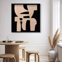 Monochrome Puzzle - Sculptural 3D Wall Decor