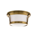 Aged Brass Newport Flush Mount 10" by Hudson Valley