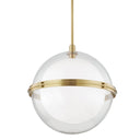 Aged Brass Northport Pendant 22" by Hudson Valley