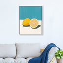 Lemon Gleam - Framed Acrylic Sculpture