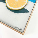Lemon Gleam - Framed Acrylic Sculpture