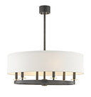 Aged Brass and Old Bronze Durham Chandelier 30.75" by Hudson Valley