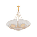 Vintage Gold Leaf Livonia Chandelier 40" by Hudson Valley