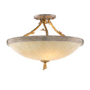 Vintage Gold Leaf Parc Royale Chandelier 29" by Corbett Lighting, view 3