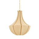 Aged Brass Cascade Lake Pendant 30" by Hudson Valley