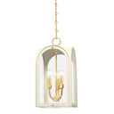 Vintage Gold Leaf Lincroft Lantern 9.5" by Hudson Valley