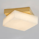 Aged Brass Brockton Flush Mount 11.5" by Hudson Valley, view 3