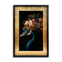 Peacock's Crown II - With Hand-Applied Gold Leaf & Glitter