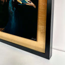 Peacock's Crown I - With Hand-Applied Gold Leaf & Glitter