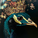 Peacock's Crown I - With Hand-Applied Gold Leaf & Glitter by Oliver Gal, view 3
