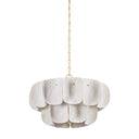 Vintage Gold Leaf Amalfi Chandelier 24" by Hudson Valley
