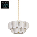 Vintage Gold Leaf Amalfi Chandelier 24" by Hudson Valley, view 2