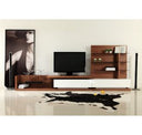 Jefferson - Mid-Century Modern Reversible Walnut Entertainment Center