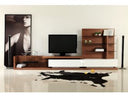Gabrielle - Contemporary Acacia & Gold TV Stand