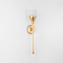 Vintage Gold Leaf Bellerose Wall Sconce 4.75" by Hudson Valley, view 3