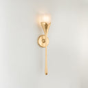 Vintage Gold Leaf Bellerose Wall Sconce 4.75" by Hudson Valley, view 4