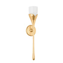 Vintage Gold Leaf Bellerose Wall Sconce 4.75" by Hudson Valley