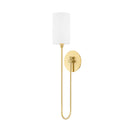 Aged Brass Harlem Wall Sconce 5.25" by Hudson Valley