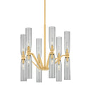 Aged Brass Harpswell Chandelier 25" by Hudson Valley