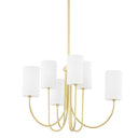Aged Brass Harlem Chandelier 29.25" by Hudson Valley