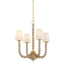Aged Brass Calumet Chandelier 25.75" by Hudson Valley