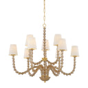 Aged Brass Calumet Chandelier 43.25" by Hudson Valley