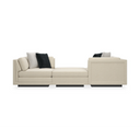 Fusion Sectional - 3-Piece Sectional - Simply Black, Fabric 21021-35CC, 2989-34CC, 3270-12CC by Caracole