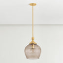 Aged Brass Chatton Pendant 12" by Hudson Valley, view 4